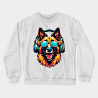 Belgian Laekenois Smiling DJ: Groovy Beats Ambassador Crewneck Sweatshirt